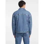 Guess MENS OVERSIZE TRUCKER JACKE Modra