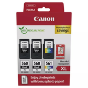 Komplet kartuš Canon 2x PG-560XL in 1x CL-561XL Photo Value Pack/Original