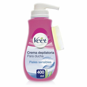 Krema za Depilaciju pod Tušem Veet za Osjetljivu Kožu 400 ml