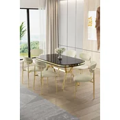 Hanah Home Trpezarijski set, 7 komada, Svetlozeleni