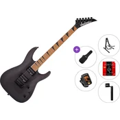 Jackson JS Series Dinky Arch Top JS24 DKAM Caramelized MN Standard SET Black Satin Električna kitara