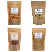 Poper arašidi 500g + Čebulasti arašidi 500g + Slani arašidi 500g + Karamelni arašidi 500g