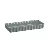 Tart baking dish, ceramic, 36 x 15 cm / 1.3 L, Pearl - Emile Henry