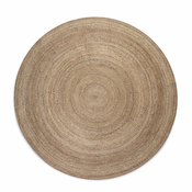 Obojestranska okrogla preproga iz jute o 100 cm Braided Grey – Hanse Home