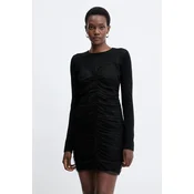 TWINSET Cocktail obleka 252TT3261 Črna Slim Fit