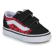 Vans Old Skool V GLITTER LEOPARD Diva Pink Črna