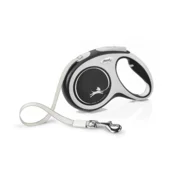 FLEXI Povodac za pse Comfort Tape S, 5m, Do 15 kg, Crni