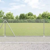 Zavareno žicano ogradno mreža s betonskom podlogom 50 x 1 m