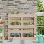 Kutije za cvijece za Euro palete 24 pcs Svjetlosiva