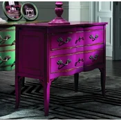 Casa Padrino luxury baroque dresser antique purple/silver - Handmade chest of drawers with 2 drawers - Baroque bedroom furniture - Baroque furniture - Luxury quality - Made in Italy