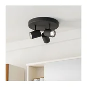 Eglo 901965 - Kopalniško točkovno svetilo CONSUMA 3xGU10/5W/230V IP44 črno