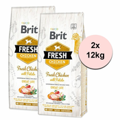 Brit Fresh Chicken with Potato Adult Great Life 2x12 kg