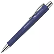 Olovka kemijska gumirana poly ball faber castell 241151 plava