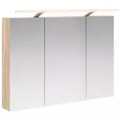 vidaXL Kopalniška ogledalna omara Sonoma hrast 100 x 14,5 x 70 cm