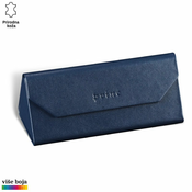Princ Leather Sklopiva futrola za naocare, Teget