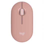 Logitech Pebble Mouse 2 M350S Rosa - Schlanke, kompakte Bluetooth®-Maus