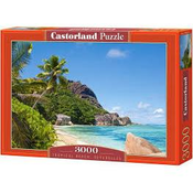 CASTORLAND Tropska plaža Puzzle, Sejšeli 3000 kosov