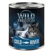 Wild Freedom Adult 6 x 800 g - receptura brez žitaric - Cold River Sterilised - piščanec s sajem