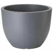 Form-Plastic LONEC ZA RASTLINE, CVETJE, ZELIŠČA, OKROGLI LONEC ZA DOM, SIVA