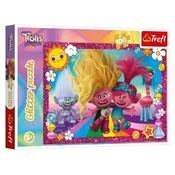 Trefl Glitter Trolls Puzzle 3 100 kosov