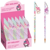 Luna: Hello Kitty My Melody grafitni svinčnik z radirko, v dveh različicah, 1 kos