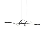 Dizajnerska viseča svetilka črna 110cm vklj. LED 3-stopenjsko zatemnjevanje - Wokkel
