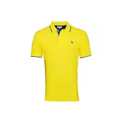 U.S. POLO ASSN. Majica kobalt modra/rumena