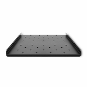 Qoltec Fiksna polica za Rek orman, 490 x 433mm, 19”, Crna