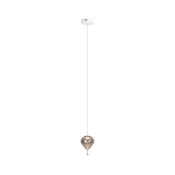 MAXLIGHT P0576 - LED luster na sajli PALLONCINI 2xLED/3W/230V precnik 12 cm zadimljena