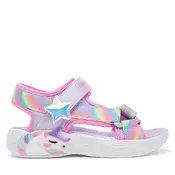 Otroški sandali Skechers UNICORN DREAMS SANDAL- DREAMY vijolična barva, 303107L