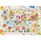 Jumbo - Puzzle Flower Stamps Summer - 1 000 kosov