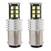 slomart AMiO LED žarnici Canbus 1157 BAY15D P21/5W (15xSMD 2835) - bela 12/24V