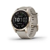 GARMIN pametna ura Fenix 7S - Sapphire Solar (42mm), Soft Gold-Light Sand Band