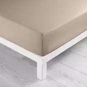 Bež napenjalna bombažna rjuha 90x190 cm Lina – douceur dintérieur