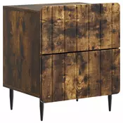 vidaXL vidaXL Nočna omarica Dimljen hrast 43 x 34,5 x 49,5 cm Inženirski les, (5000209434)