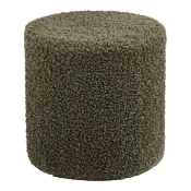 Zelen tabure iz tkanine bouclé Ejby – House Nordic
