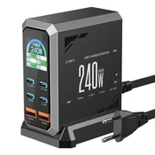 Blitzwolf Blitzwolf BW-S31 2xUSB-A, 4xUSB-C, PD, 240W omrežni polnilnik