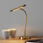 Trio Lighting Curtisova namizna svetilka LED z možnostjo upogibanja, antična medenina - Študija/pisarna - Sodobni - starinska medenina - Kovina