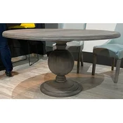 Casa Padrino country style dining table gray A� 140 x H. 77 cm - Rustic solid wood kitchen table - Rustic solid wood dining room furniture - Country style dining room furniture
