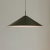 New Works LED viseča svetilka Brolly, O 70 cm, črna, aluminij - Dnevna soba/jedilnica - Dizajn - črno eloksiran, bel