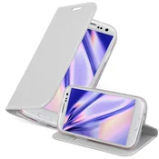 Cadorabo CADORABO Samsung Galaxy S3/S3 NEO v klasično srebrno - Zaščitni ovitek z magnetnim zapiranjem, stoječo funkcijo in režo za kartice, (20562568)