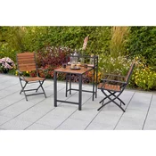 Gardenson Set Za Balkon Santorin, 3-Delno, Aluminij, Masivno