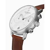 Nordgreen PI42SILEBRXX Mens Watch Pioneer Chronograph 42mm 5ATM