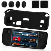 shumee OVITEK ZA IGRALNO KONZOLO VALVE STEAM DECK ČRNO SILIKON ZAŠČITNO