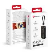 FORCELL Powerbank F-Energy F10k1 10.000 mAh, združljiv z Apple Watch, črn