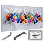 shumee Monica Mirafiori I 100 % ROČNO POSLIKANA I Slikarski trenutki 140x70cm | Ročno poslikana slika | Akrilna slika | Zelo velika akrilna slika I Moderna umetnost I Umetniške slike