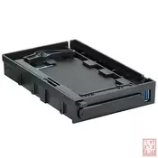 SilverStone MS06B, SATA internal enclosure, 1x 3.25 bay for 1x 2.5 HDD/SSD + 1x USB 3.0 front port, Black