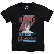 David Bowie Earls Court 73 Black L Majica