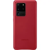 Samsung Original kožna maskica EF-VG988LRE za Galaxy S20 Ultra - štiti stražnji dio - crvena