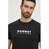 Športna kratka majica Mammut Mammut Core črna barva